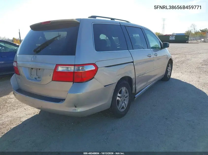 2006 HONDA ODYSSEY VIN 5FNRL38656B459771 — фото 4