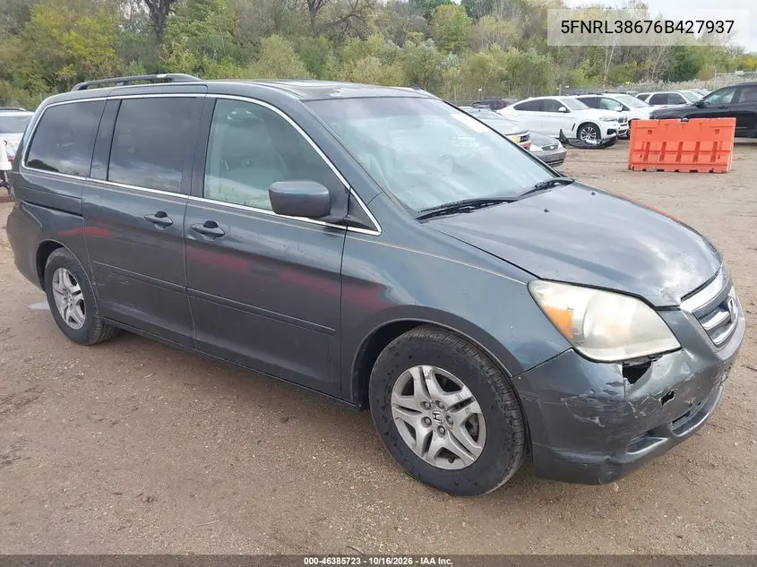 HONDA ODYSSEY 2006, VIN 5FNRL38676B427937