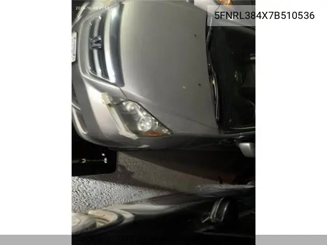 HONDA ODYSSEY 2007, VIN 5FNRL384X7B510536