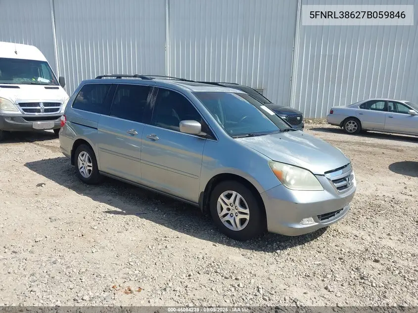 HONDA ODYSSEY 2007, VIN 5FNRL38627B059846