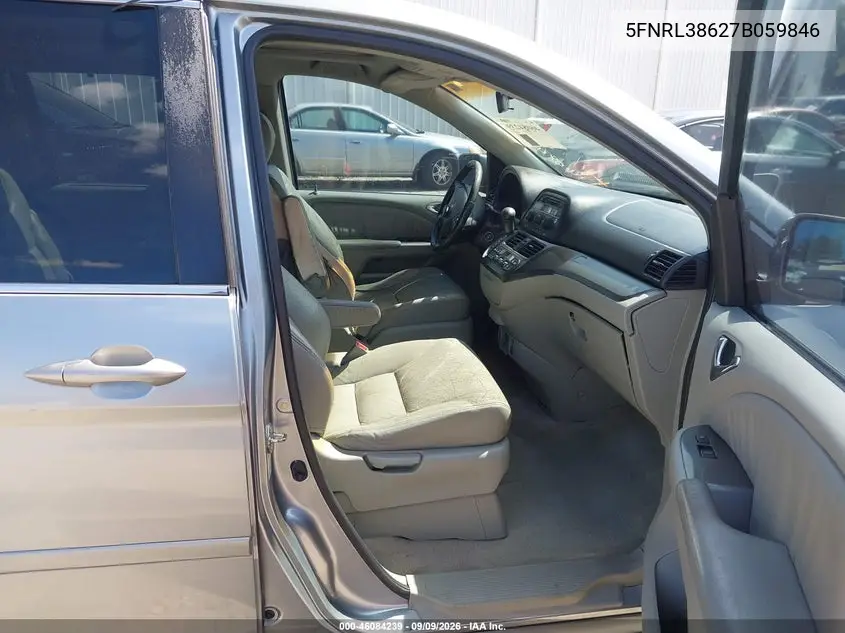 2007 HONDA ODYSSEY VIN 5FNRL38627B059846 — фото 5