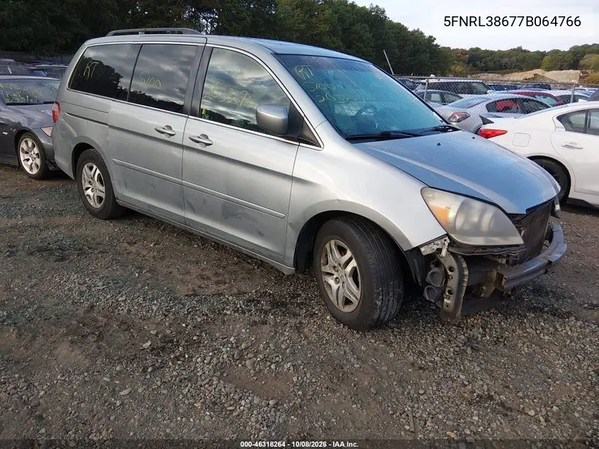 HONDA ODYSSEY 2007, VIN 5FNRL38677B064766