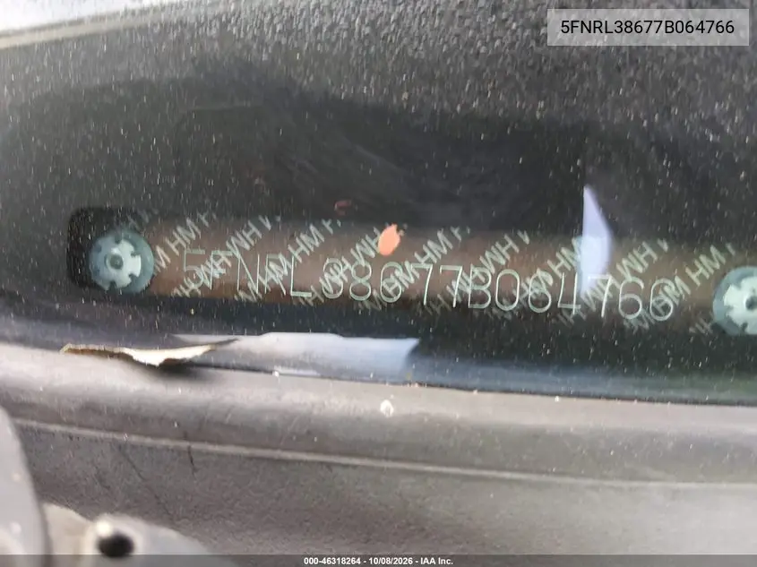 2007 HONDA ODYSSEY VIN 5FNRL38677B064766 — фото 11