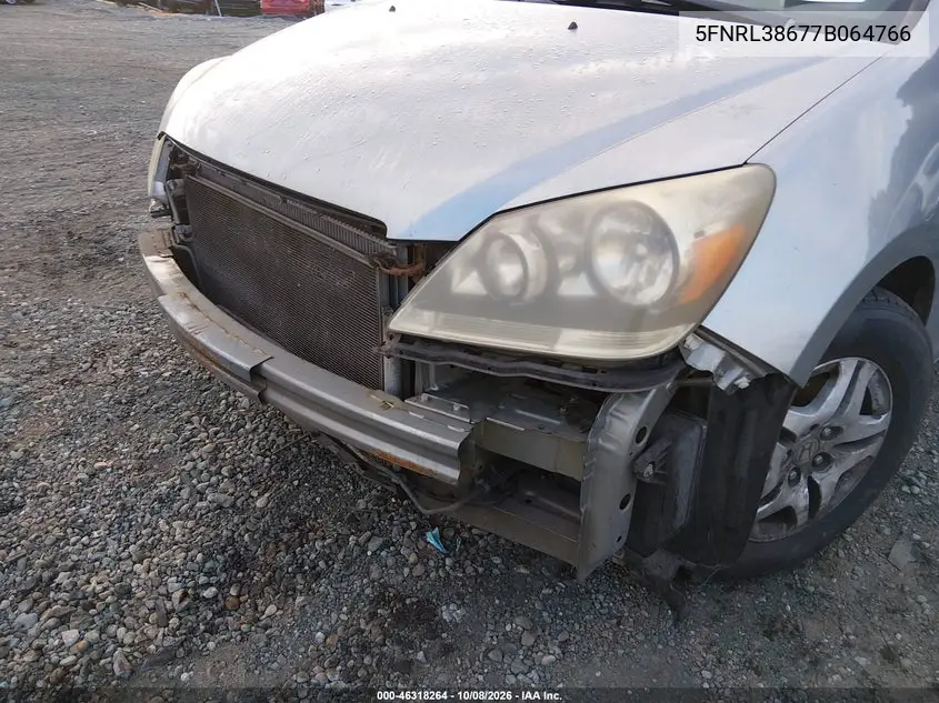 2007 HONDA ODYSSEY VIN 5FNRL38677B064766 — фото 6