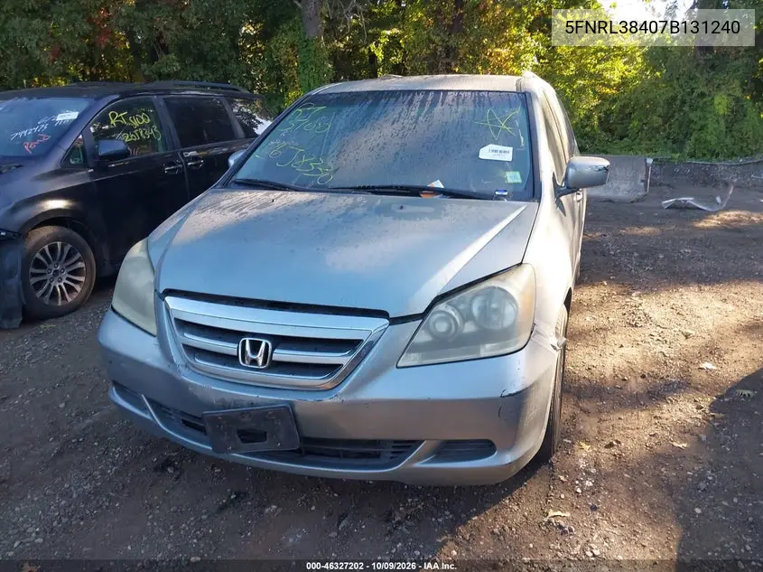 2007 HONDA ODYSSEY VIN 5FNRL38407B131240 — фото 6