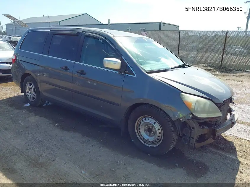 HONDA ODYSSEY 2007, VIN 5FNRL38217B066350