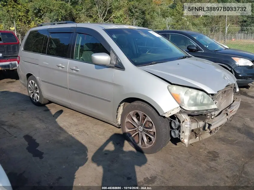 HONDA ODYSSEY 2007, VIN 5FNRL38897B033732