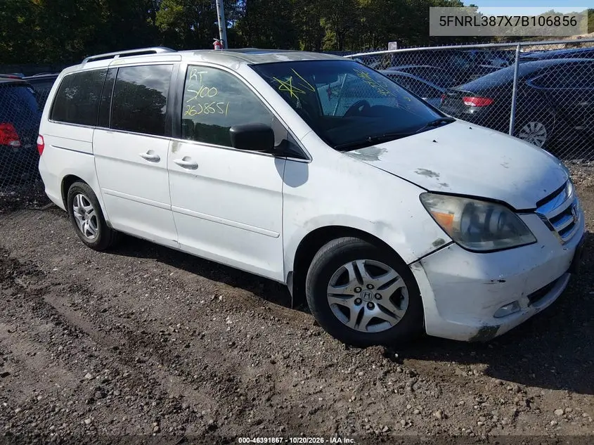 HONDA ODYSSEY 2007, VIN 5FNRL387X7B106856