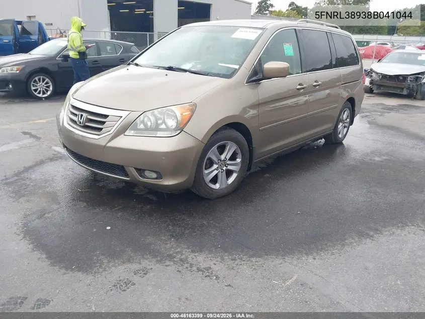 2008 HONDA ODYSSEY VIN 5FNRL38938B041044 — фото 2