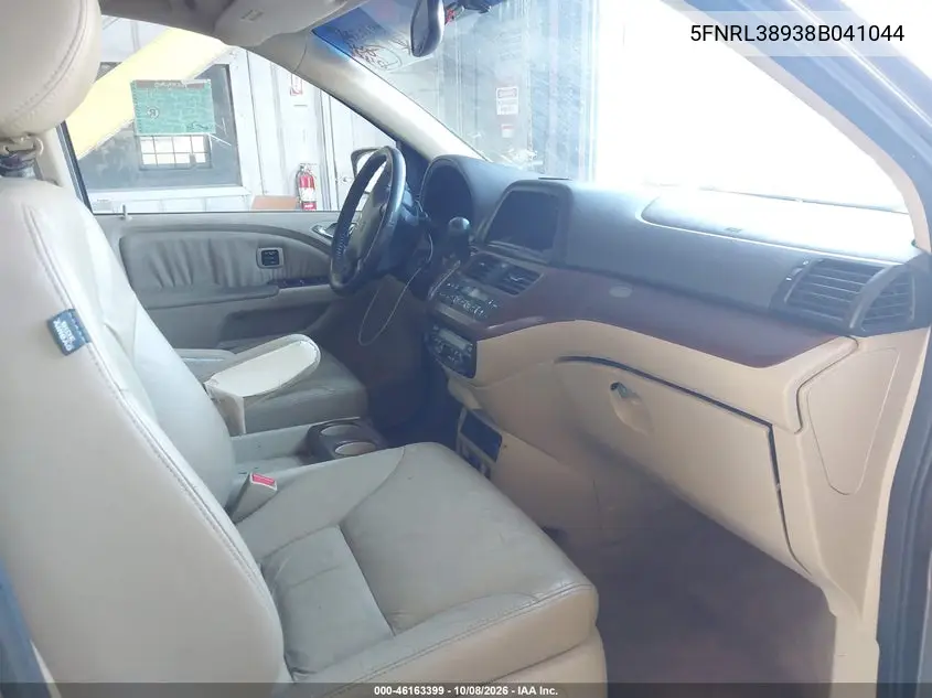 2008 HONDA ODYSSEY VIN 5FNRL38938B041044 — фото 5