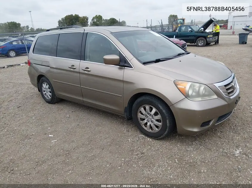 HONDA ODYSSEY 2008, VIN 5FNRL38788B405456