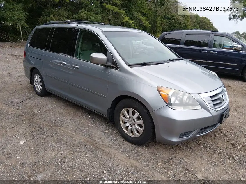 2009 HONDA ODYSSEY VIN 5FNRL38429B037573 — фото 6