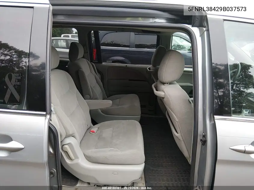 2009 HONDA ODYSSEY VIN 5FNRL38429B037573 — фото 8