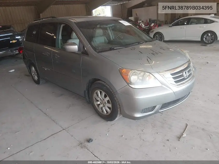 HONDA ODYSSEY 2009, VIN 5FNRL38789B034395