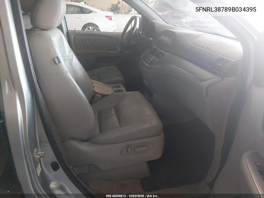 2009 HONDA ODYSSEY VIN 5FNRL38789B034395 — фото 5