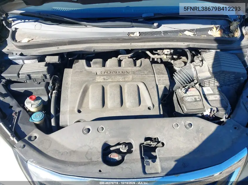 2009 HONDA ODYSSEY VIN 5FNRL38679B412293 — фото 10