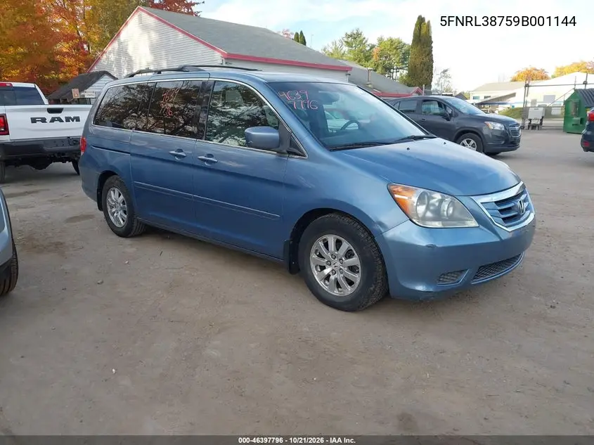 HONDA ODYSSEY 2009, VIN 5FNRL38759B001144