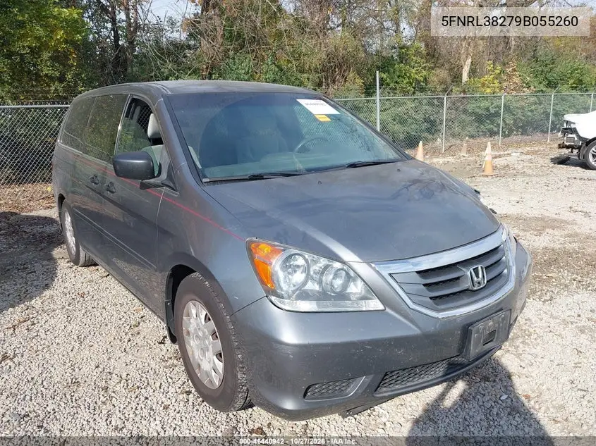 HONDA ODYSSEY 2009, VIN 5FNRL38279B055260