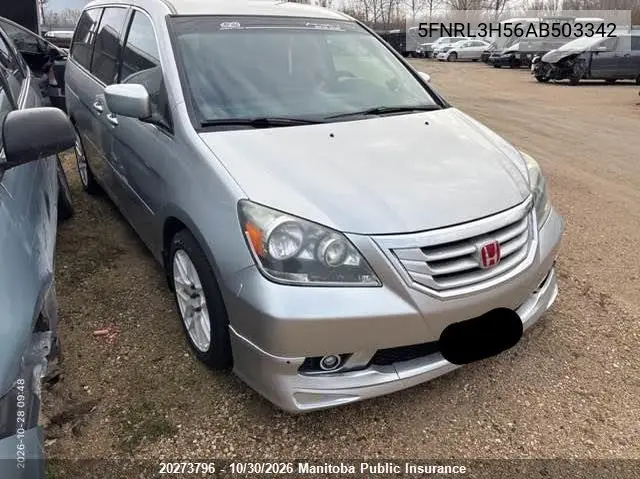 HONDA ODYSSEY 2010, VIN 5FNRL3H56AB503342