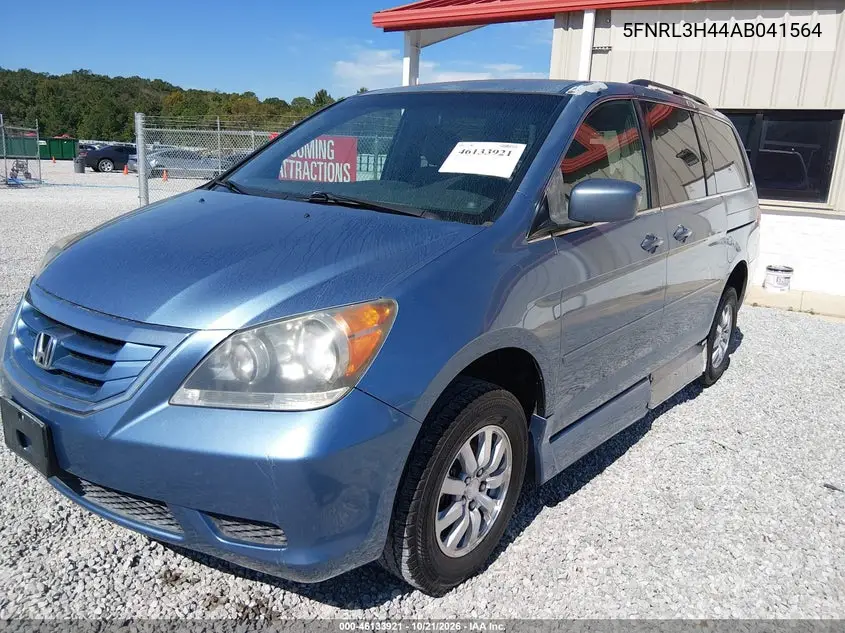 2010 HONDA ODYSSEY VIN 5FNRL3H44AB041564 — фото 2