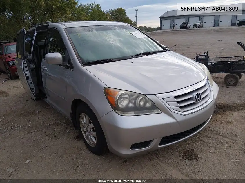 HONDA ODYSSEY 2010, VIN 5FNRL3H71AB049809
