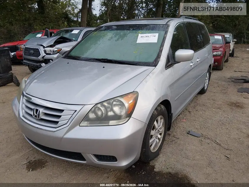 2010 HONDA ODYSSEY VIN 5FNRL3H71AB049809 — фото 2