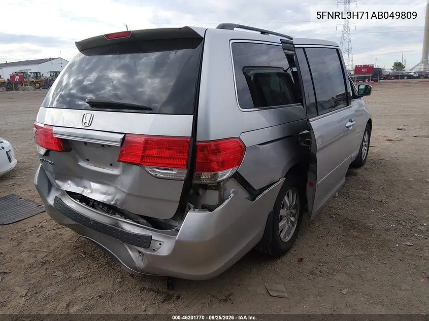 2010 HONDA ODYSSEY VIN 5FNRL3H71AB049809 — фото 4