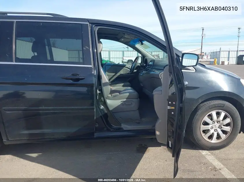 2010 HONDA ODYSSEY VIN 5FNRL3H6XAB040310 — фото 5