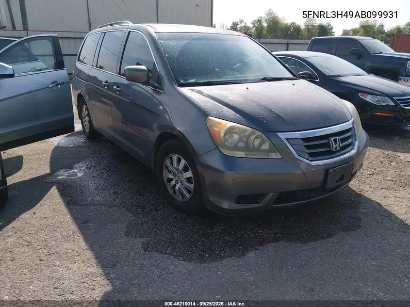 HONDA ODYSSEY 2010, VIN 5FNRL3H49AB099931