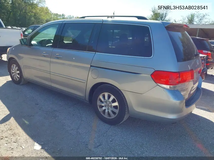 2010 HONDA ODYSSEY VIN 5FNRL3H53AB028541 — фото 3