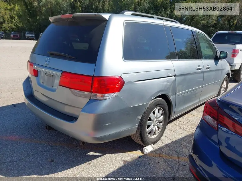 2010 HONDA ODYSSEY VIN 5FNRL3H53AB028541 — фото 4