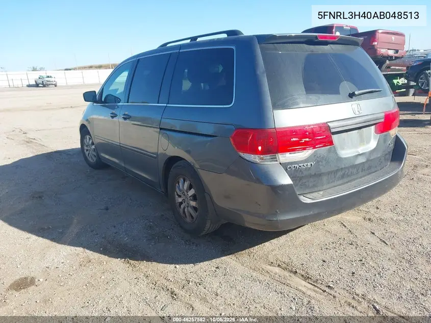 2010 HONDA ODYSSEY VIN 5FNRL3H40AB048513 — фото 3