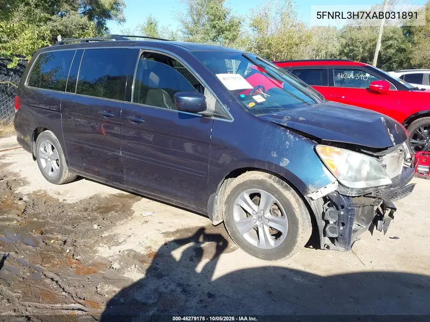 HONDA ODYSSEY 2010, VIN 5FNRL3H7XAB031891