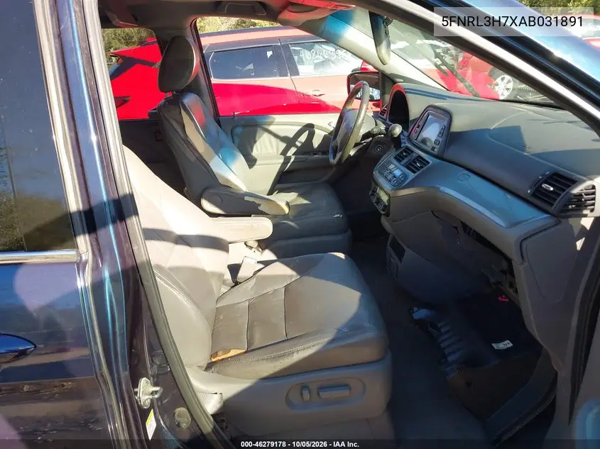 2010 HONDA ODYSSEY VIN 5FNRL3H7XAB031891 — фото 5