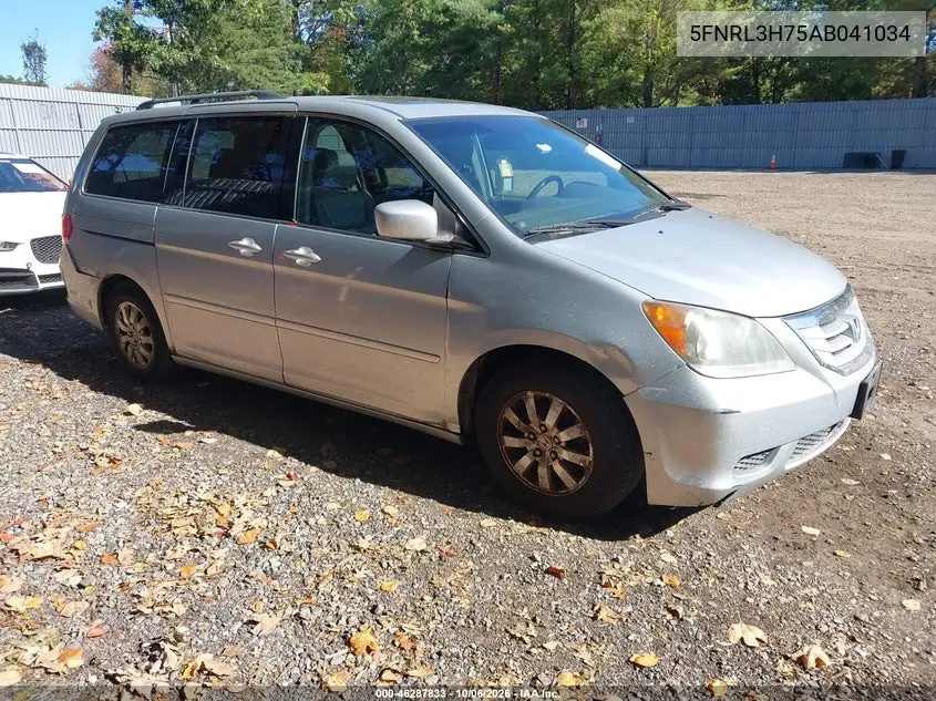 HONDA ODYSSEY 2010, VIN 5FNRL3H75AB041034
