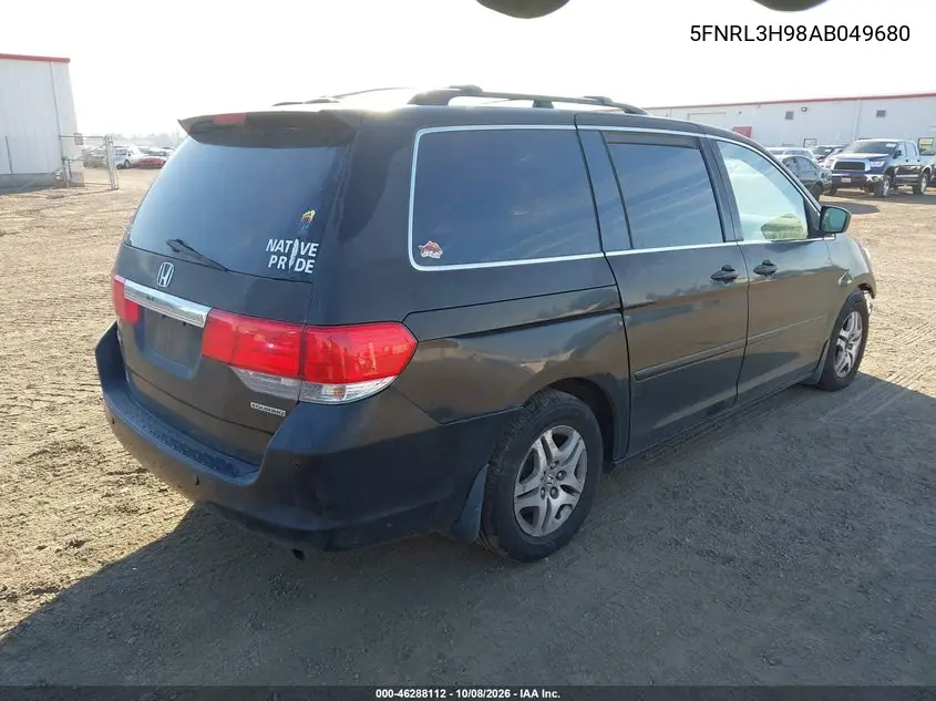 2010 HONDA ODYSSEY VIN 5FNRL3H98AB049680 — фото 4