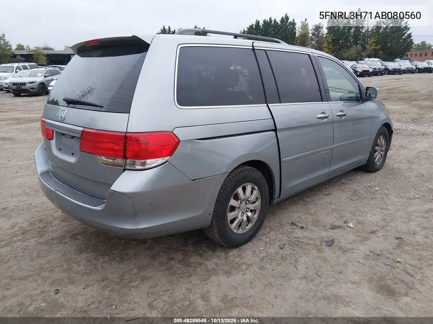2010 HONDA ODYSSEY VIN 5FNRL3H71AB080560 — фото 4