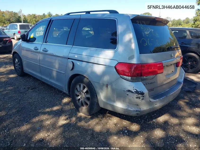 2010 HONDA ODYSSEY VIN 5FNRL3H46AB044658 — фото 3