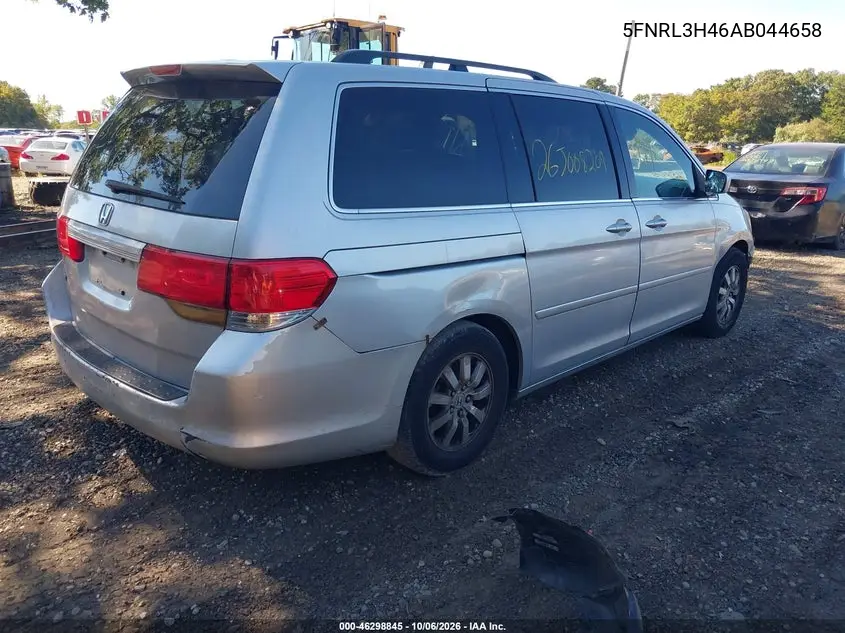 2010 HONDA ODYSSEY VIN 5FNRL3H46AB044658 — фото 4