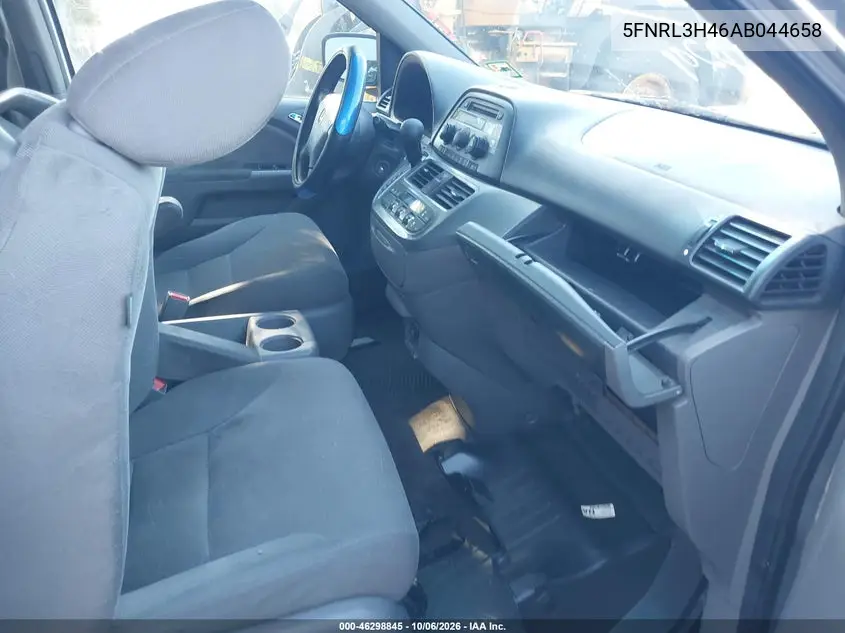 2010 HONDA ODYSSEY VIN 5FNRL3H46AB044658 — фото 5