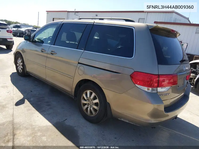 2010 HONDA ODYSSEY VIN 5FNRL3H44AB009360 — фото 3