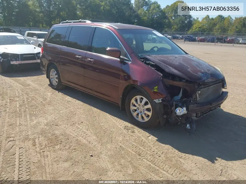 HONDA ODYSSEY 2010, VIN 5FNRL3H57AB063356