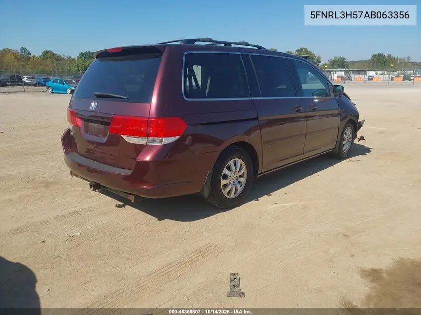 2010 HONDA ODYSSEY VIN 5FNRL3H57AB063356 — фото 4