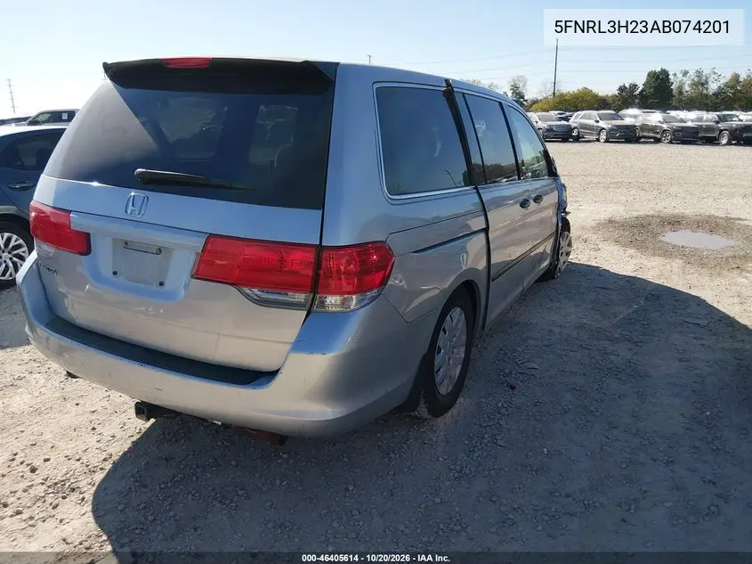2010 HONDA ODYSSEY VIN 5FNRL3H23AB074201 — фото 4