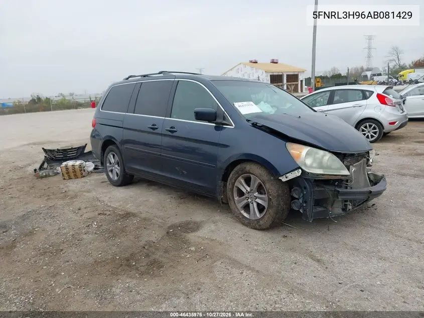 HONDA ODYSSEY 2010, VIN 5FNRL3H96AB081429