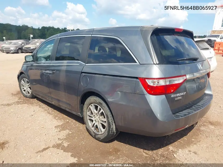 2011 HONDA ODYSSEY VIN 5FNRL5H64BB065927 — фото 3