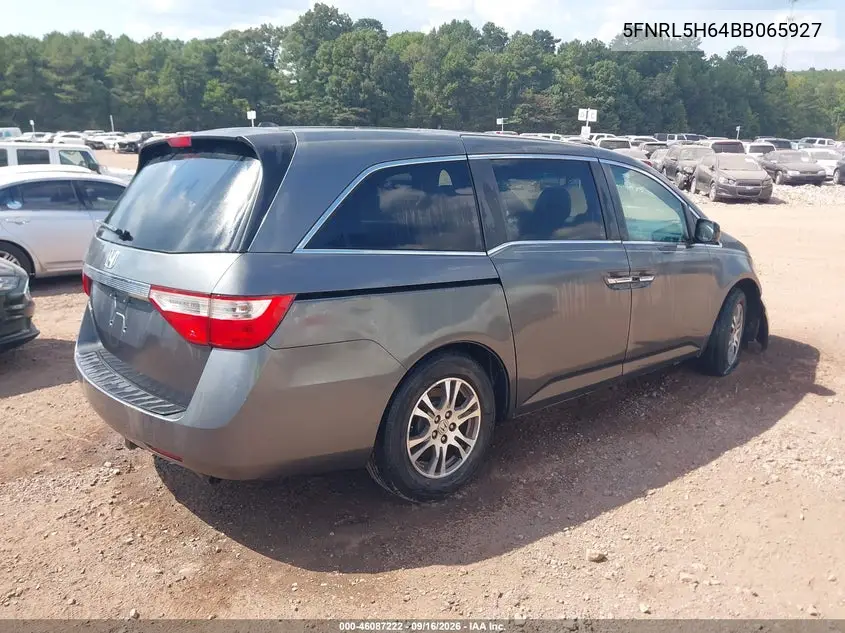 2011 HONDA ODYSSEY VIN 5FNRL5H64BB065927 — фото 4
