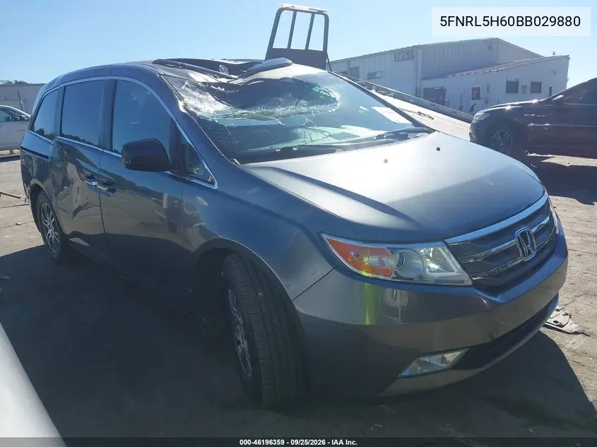 HONDA ODYSSEY 2011, VIN 5FNRL5H60BB029880