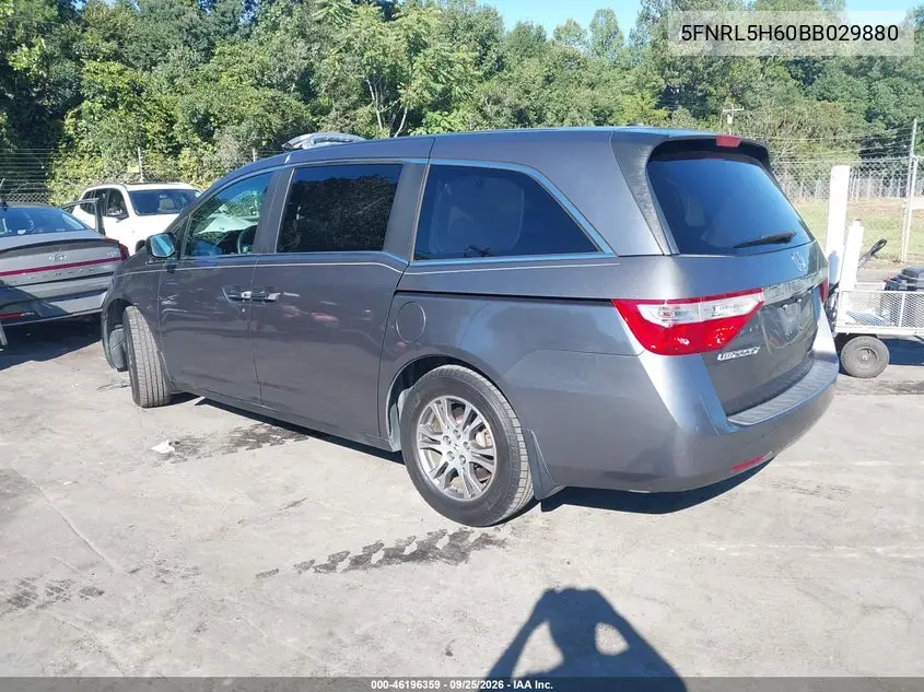 2011 HONDA ODYSSEY VIN 5FNRL5H60BB029880 — фото 3