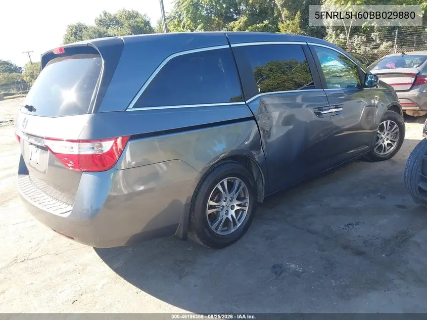 2011 HONDA ODYSSEY VIN 5FNRL5H60BB029880 — фото 4